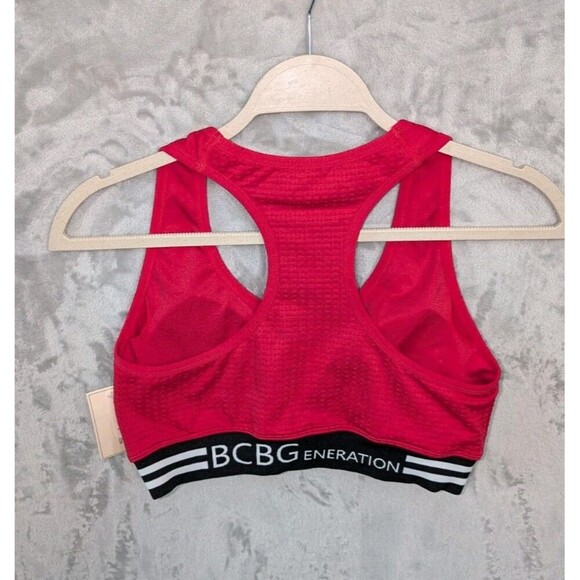 BCBGeneration Sports Bra Size L Racerback Removable Pad Workout Yoga Fitness Gym - Picture 2 of 6